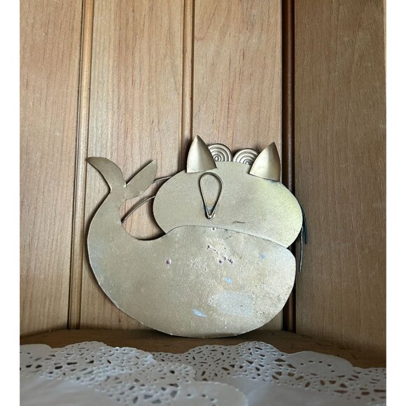 Source Unknown Art Metal Cheshire Cat Mermaid Wall Art Decor Purple